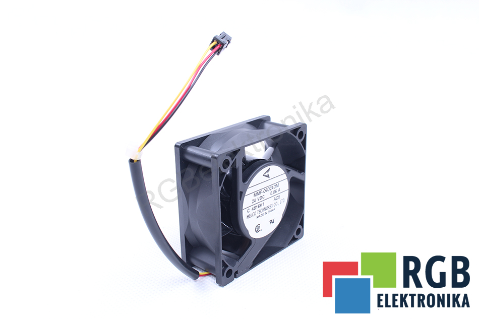 NOWY WENTYLATOR MMF-06D24DM-AC5 60X60X25MM 24VDC 0.06A MELCO TECHNOREX