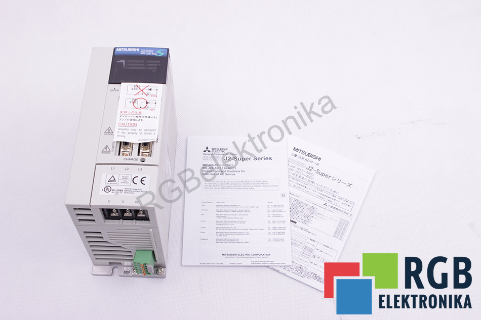 NOWY AC SERVO AMPLIFIER MR-J2S-40A 400W 170V 0-360HZ 2.8A MELSERVO MITSUBISHI