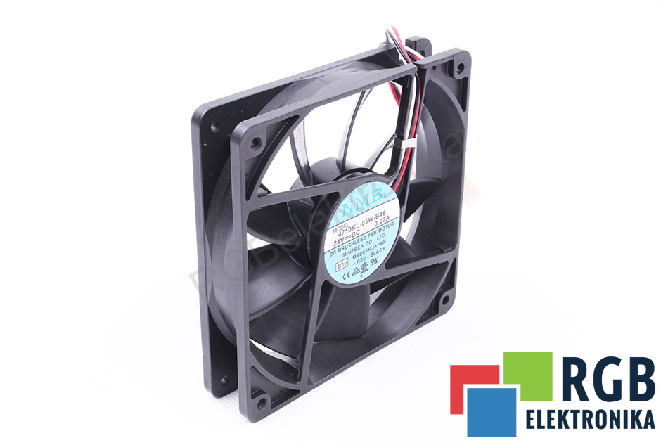NMB TECHNOLOGIES 4710KL-05W-B49 120X120X25MM AXIALGEBLÄSE 24V 0.22A 120 MM 25 MM 120 MM 