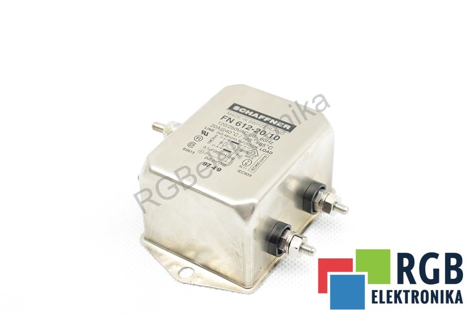 GENERAL-PURPOSE FILTER FN612-20/10 120/250VAC 20A SCHAFFNER