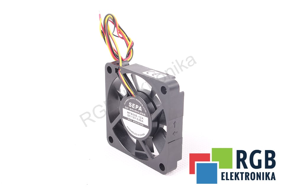 NOWY WENTYLATOR MFB50E-12A 50X50X10 12VDC 0.06A SEPA