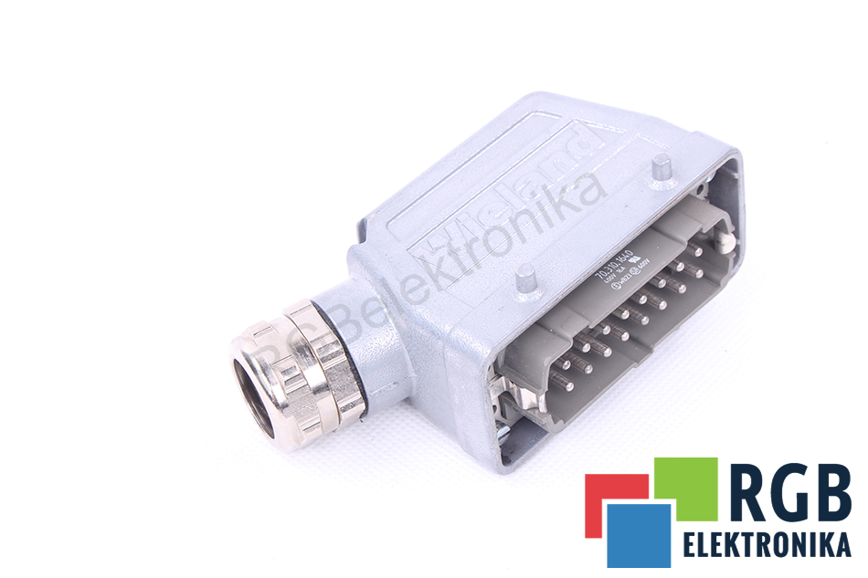 WTYCZKA PŁASKA 16PIN MĘSKA 16A 400V 70.310.1640 WIELAND ELECTRIC