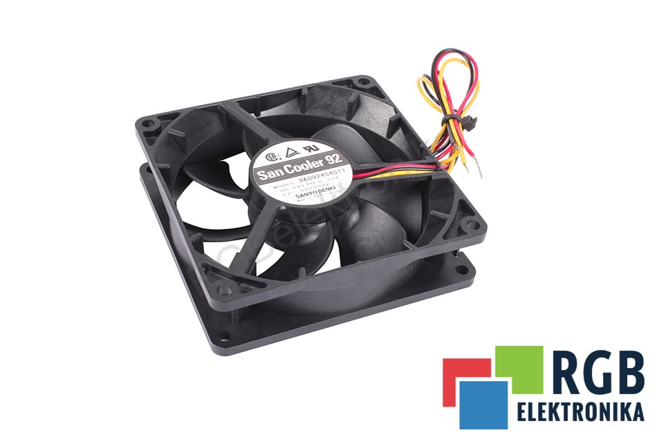 SANYO DENKI 9A0924S4011 24VDC 92X92X25MM VENTILATORE ASSIALE 24V 92 MM 25 MM 92 MM 