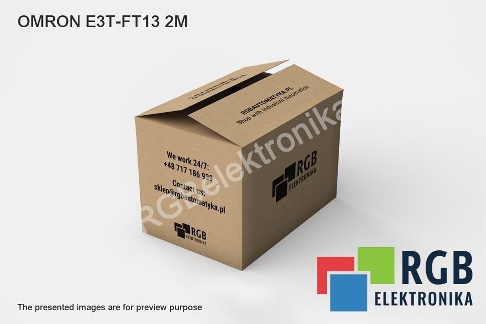 E3T-FT13 2M OMRON INDUSTRIAL AUTOMATION PHOTOELECTRIC SENSOR