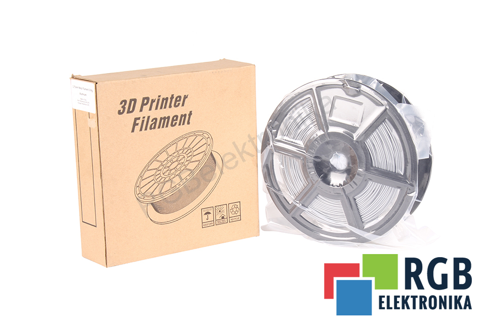 FLASHFORGE PLA HIGH SPEED 1,75MM ALUMINIUM METAL FIL 0.5KG FILAMENTO 180 MM 50 MM 45 MM 