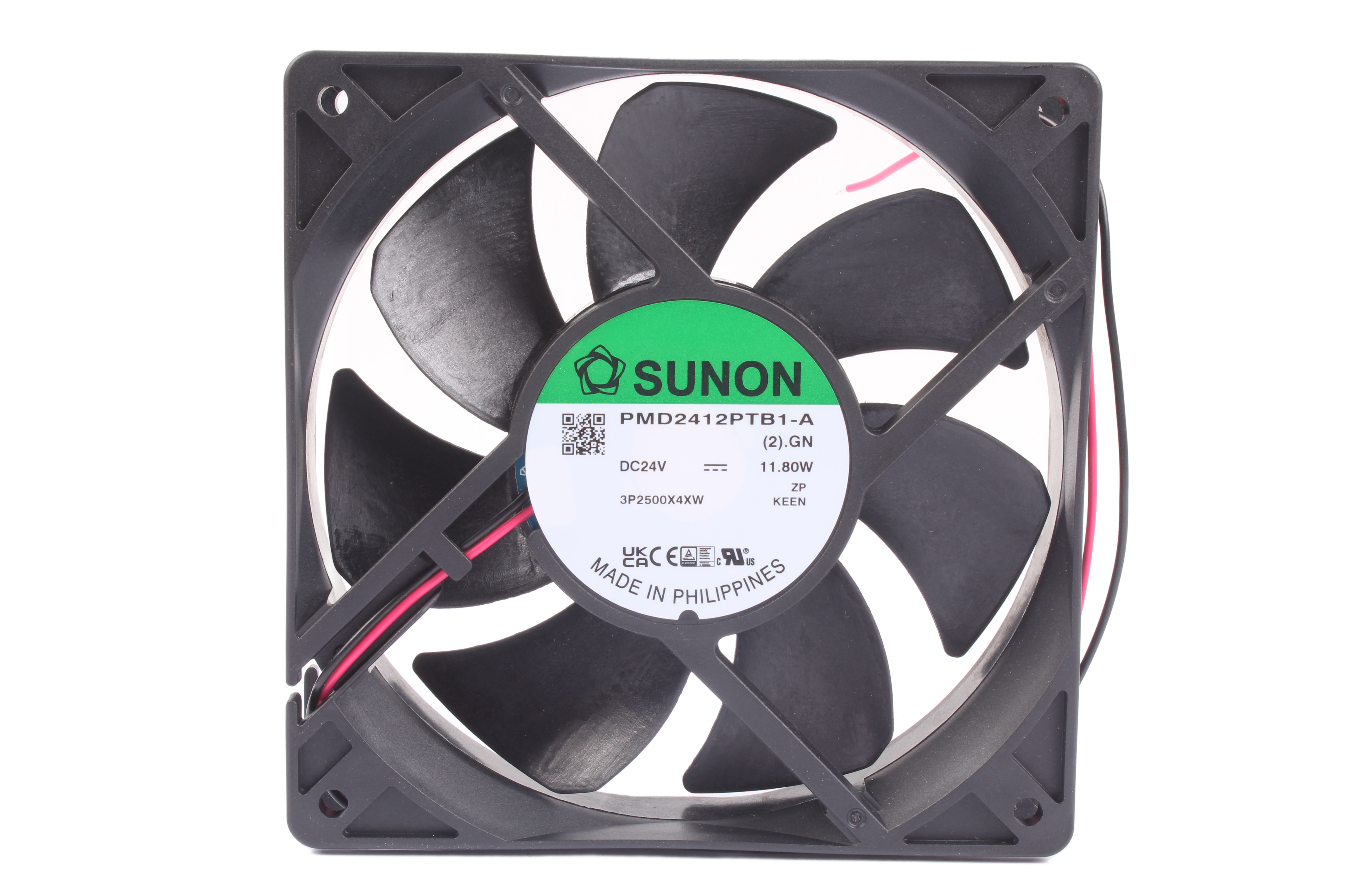 SUNON PMD2412PTB1-A(2).R.GN 120X120X25MM 24V 11.8W 120X120X25MM 24V AXIALGEBLÄSE 24V 120 MM 25 MM 120 MM 