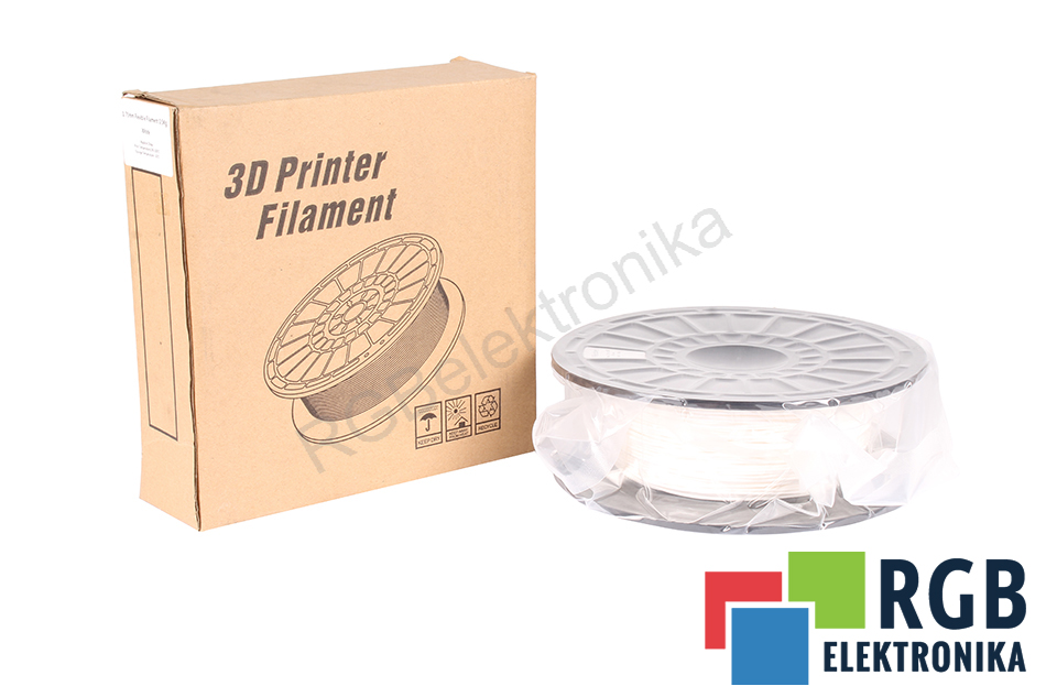 FLASHFORGE PLA HIGH SPEED 1,75MM BIAŁY ELASTIC 0.5KG FILAMENTO 180 MM 50 MM 45 MM 