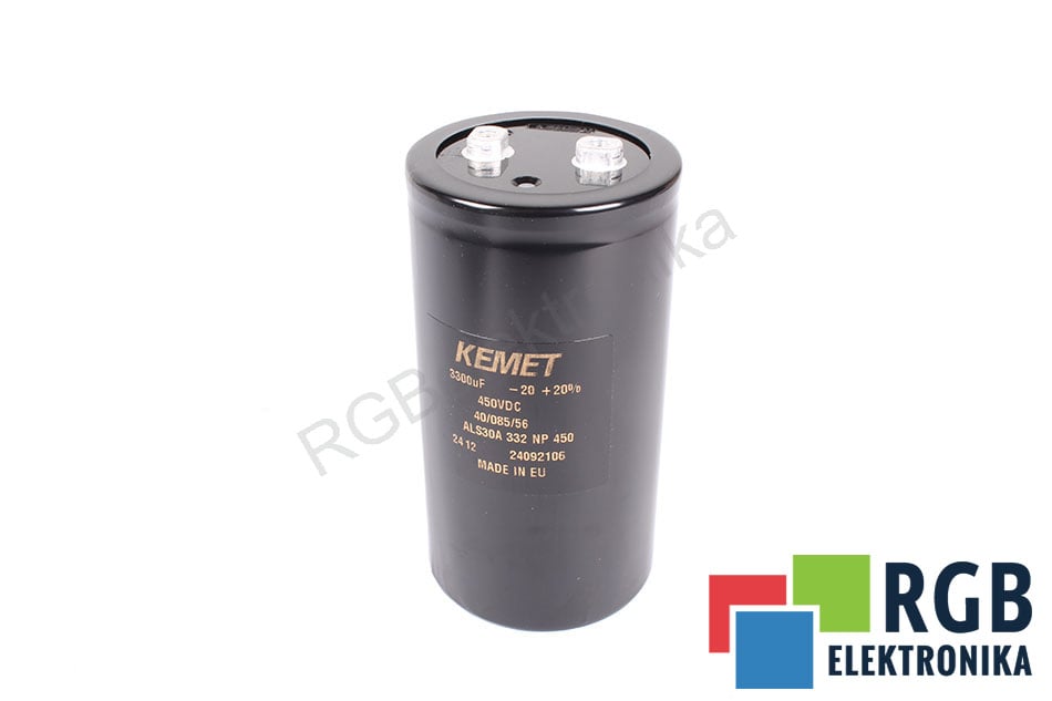 KEMET ALS30A332NP450 3300UF 450V CAPACITOR 450V 3300 UF 76 MM 145 MM 