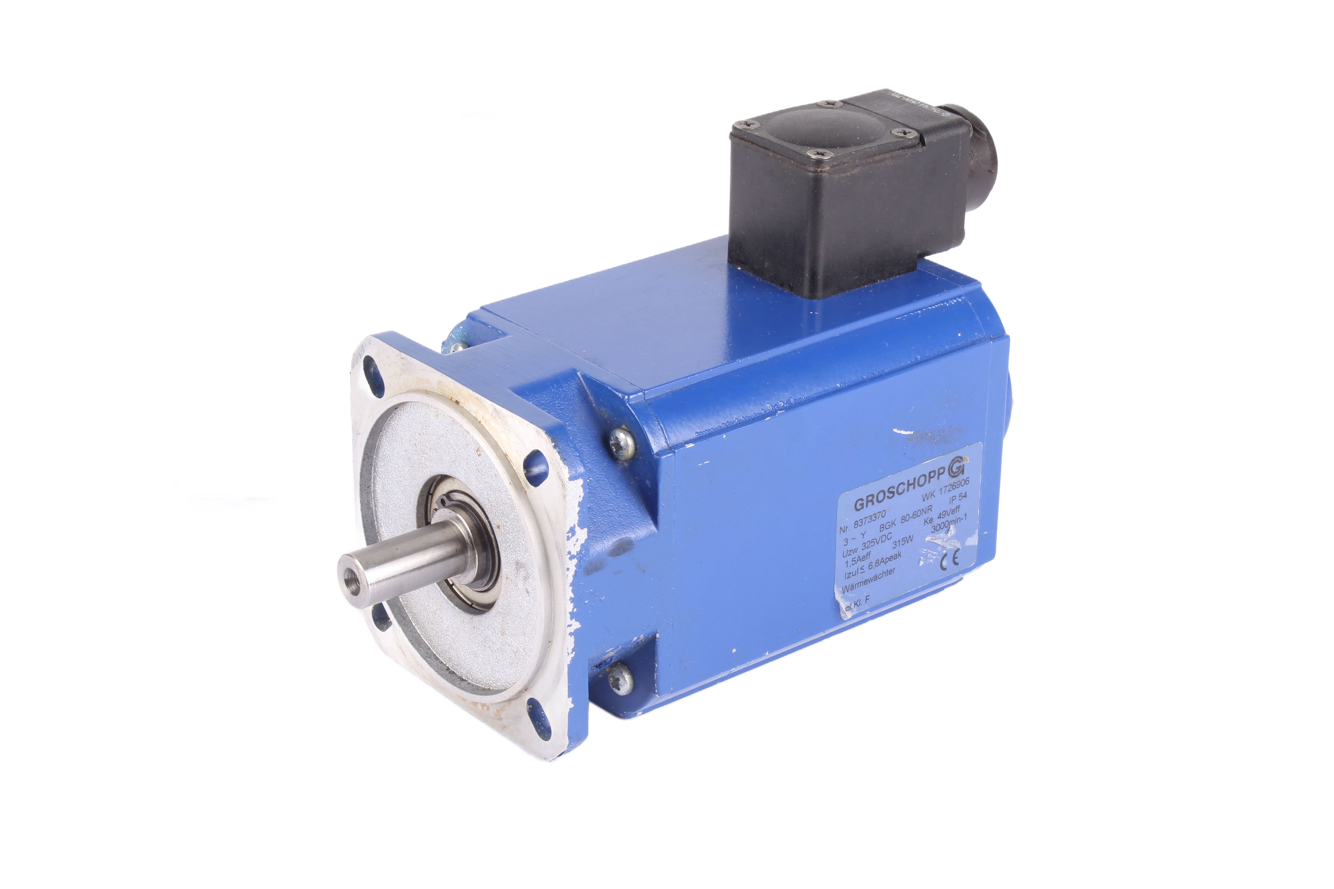 GROSCHOPP BGK80-60NR SERVOMOTOR 325V 0.31 KW 3000 OBR/MIN 