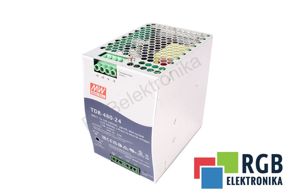 TDR-480-24 MEAN WELL ZASILACZ DIN AC/DC 480W