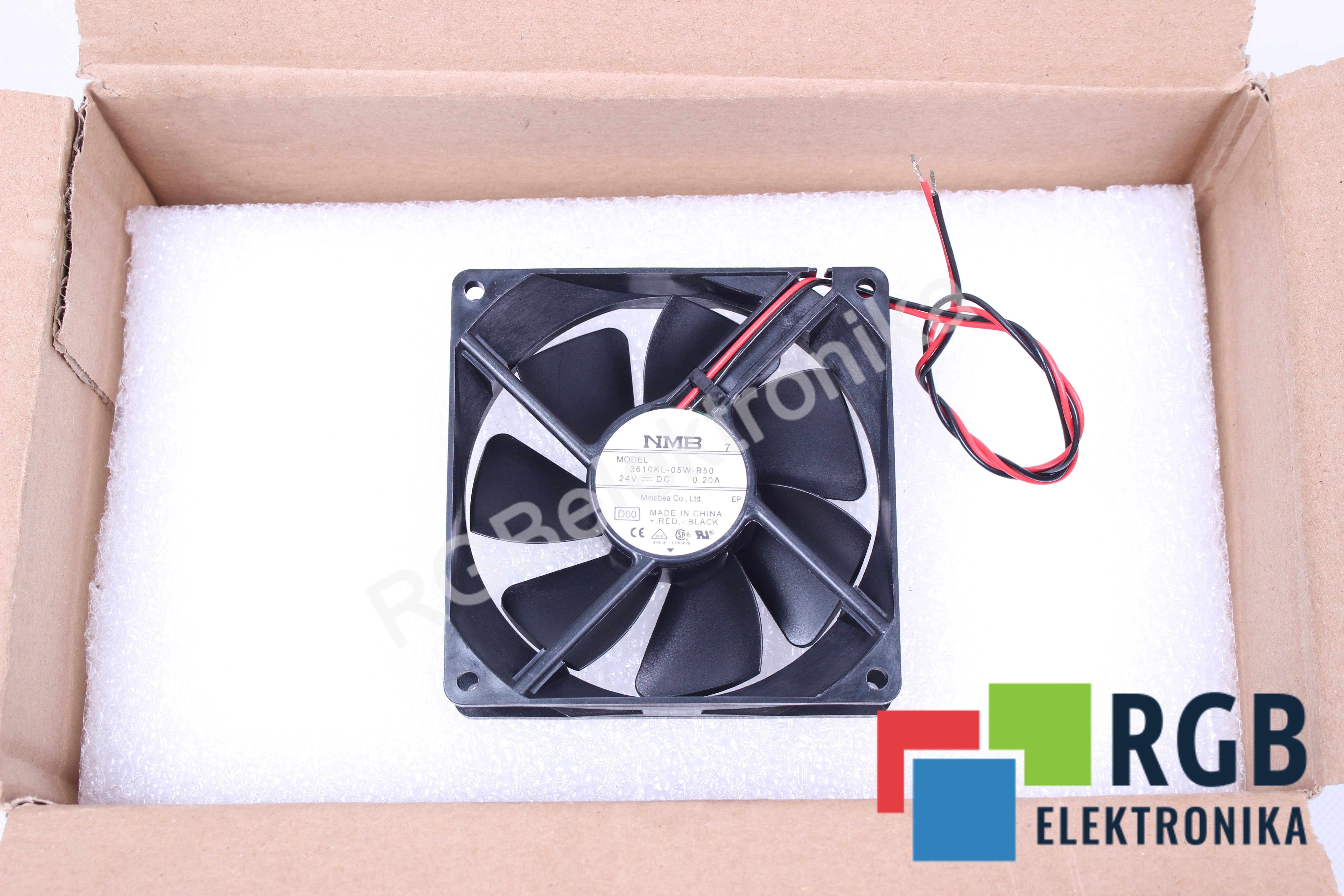 MINEBEA 3610KL-05W-B50 WENTYLATOR OSIOWY 24V 0.2A 92 MM 25 MM 92 MM 