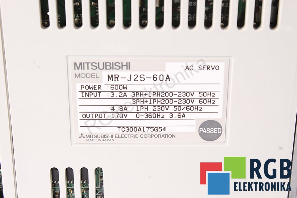 MITSUBISHI ELECTRIC MR-J2S-60A 