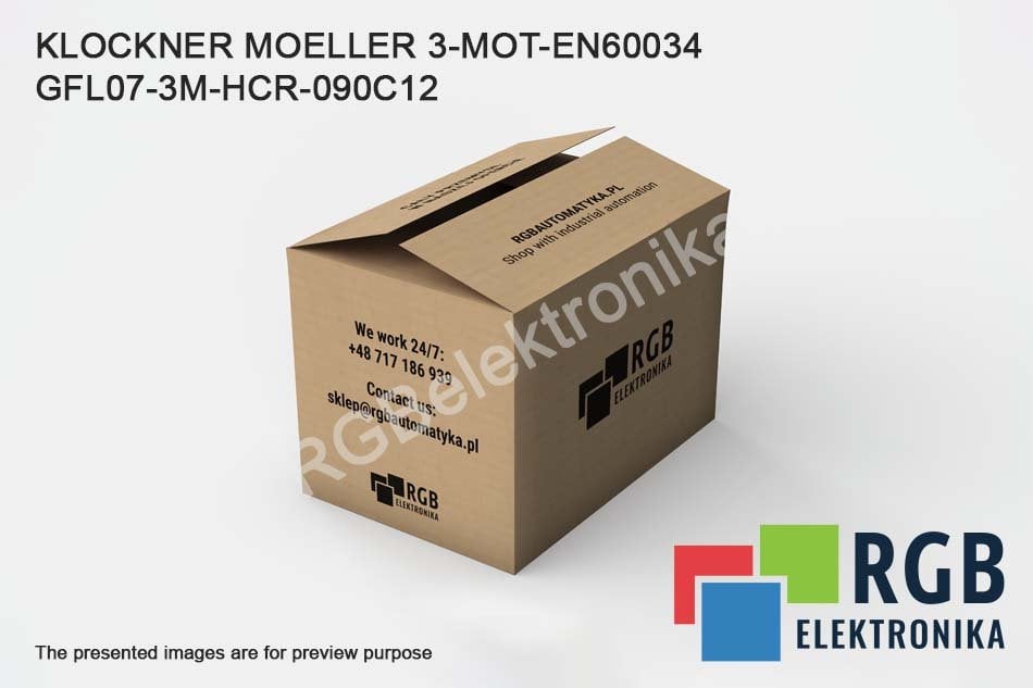 KLOCKNER MOELLER 3-MOT-EN60034 (GFL07-3M-HCR-090C12) CONTACTOR