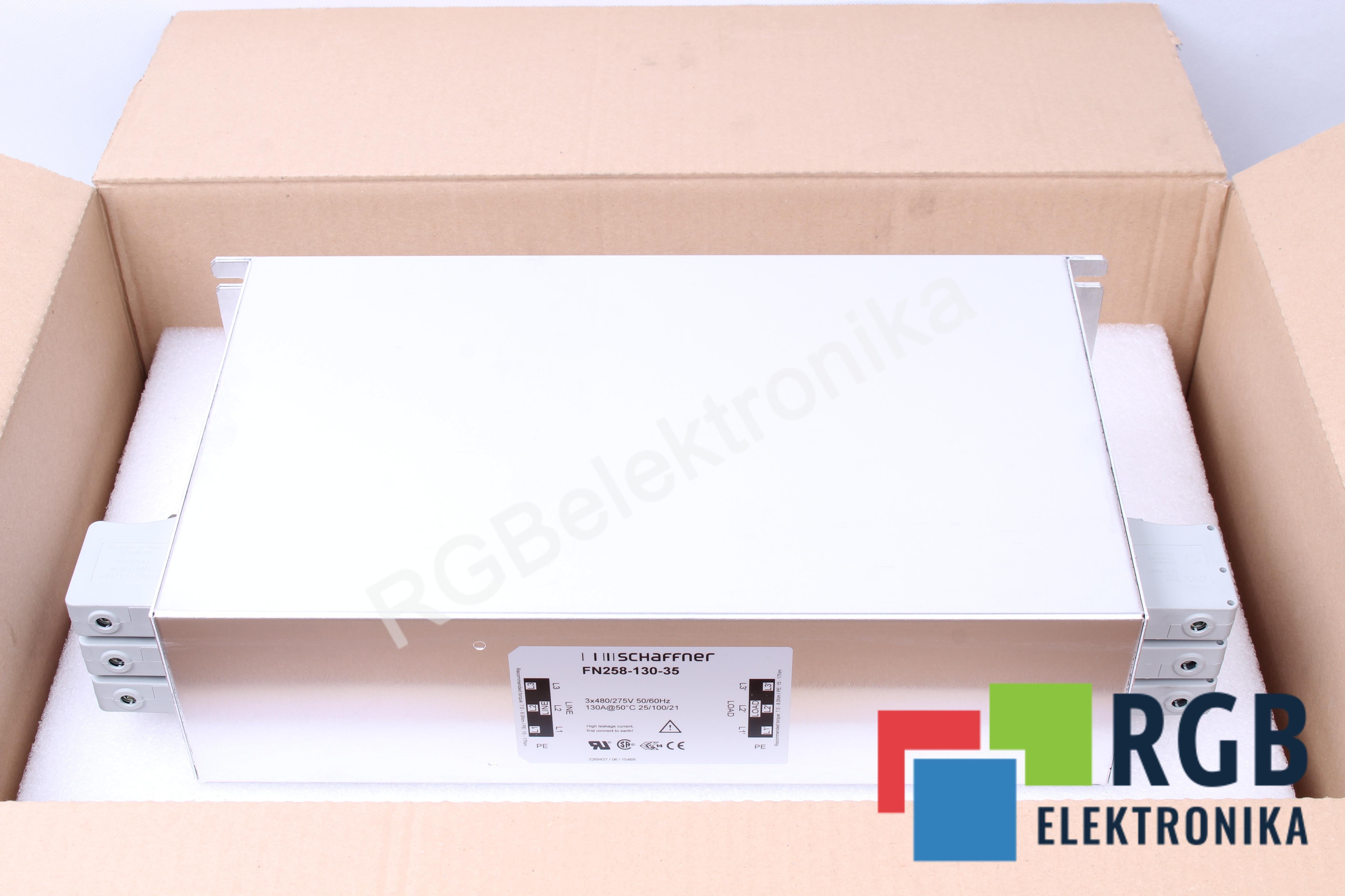 NOWY FILTR FN258-130-35 480VAC 130A 50/60HZ SCHAFFNER