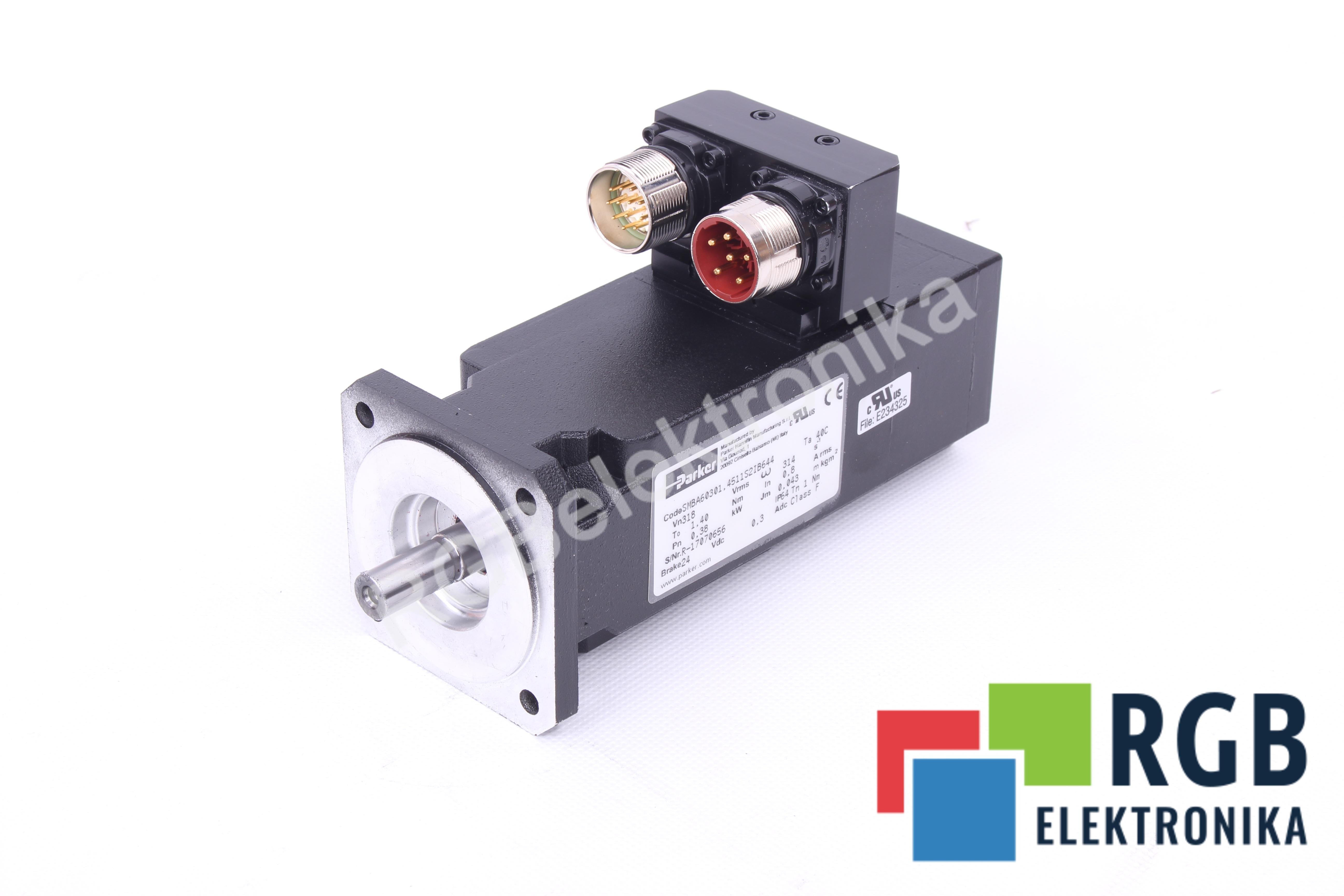 NEW SERVOMOTOR SMBA60301,4511S2IB644 0.38KW 318V 0.8A 314/MIN PARKER