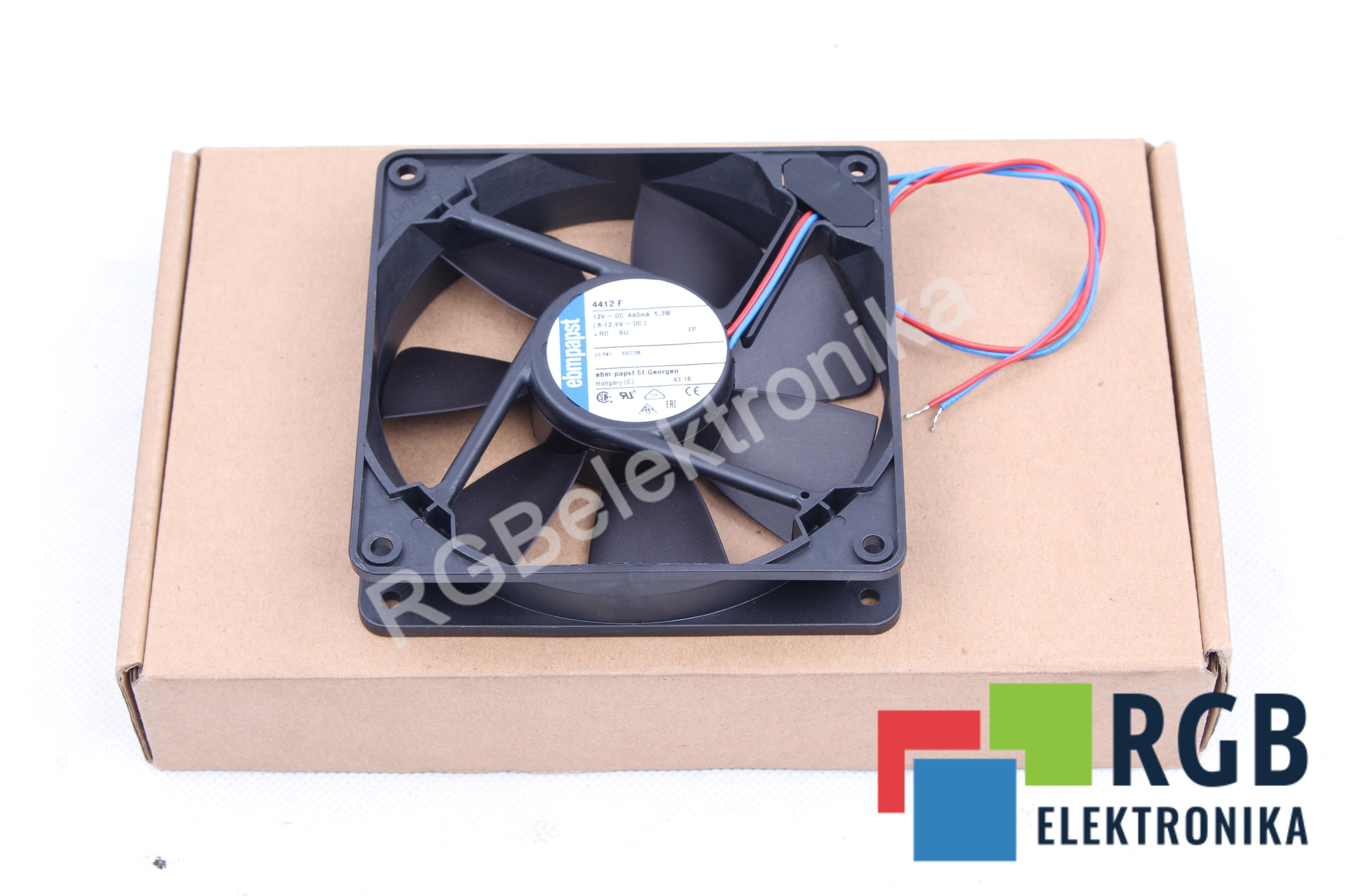NOWY WENTYLATOR 4412F 119X119X25MM 5.3W 12VDC 0.44A EBMPAPST