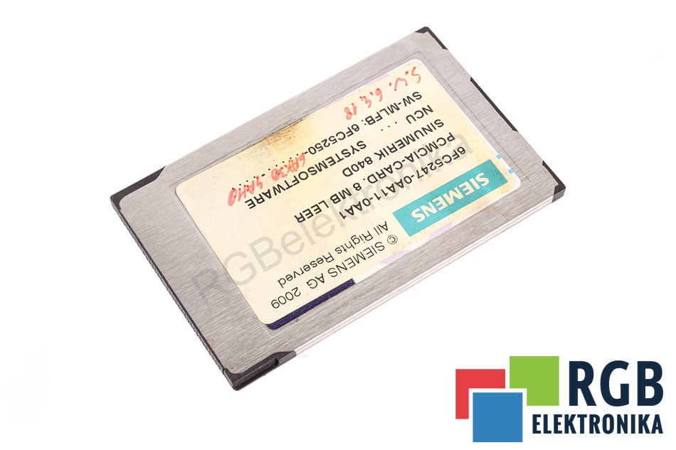 SIEMENS 6FC5247-0AA11-0AA1 PCMCIA-CAR 8MB LEER 