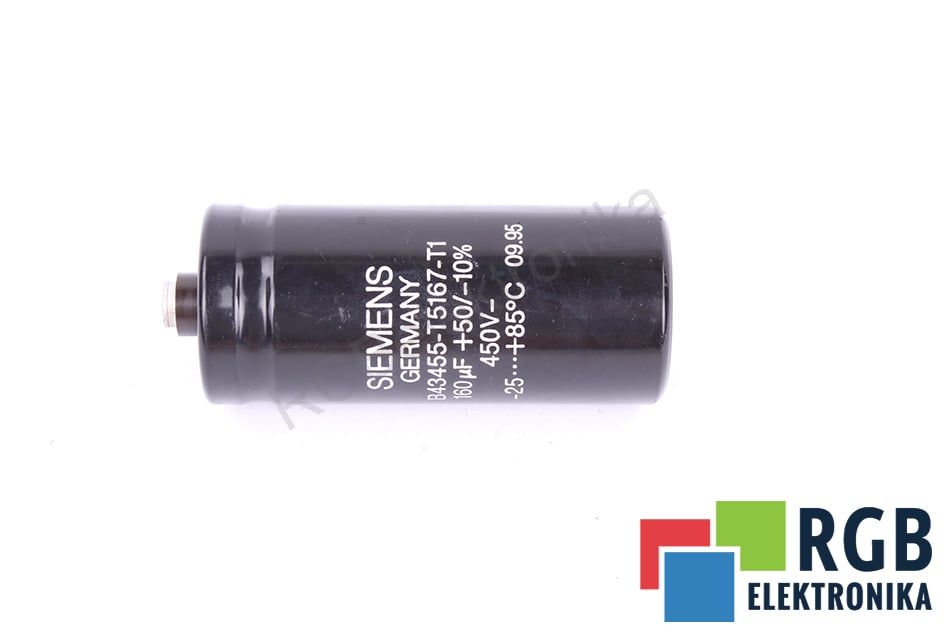 KONDENSATOR B43455-T5167-T1 160UF 450V SIEMENS