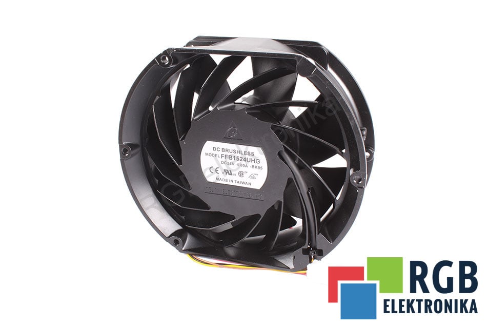 DELTA ELECTRONICS FFB1524UHG-BK95 24VDC 4.80A AXIALGEBLÄSE 24V 4.8A 150 MM 51 MM 172 MM 
