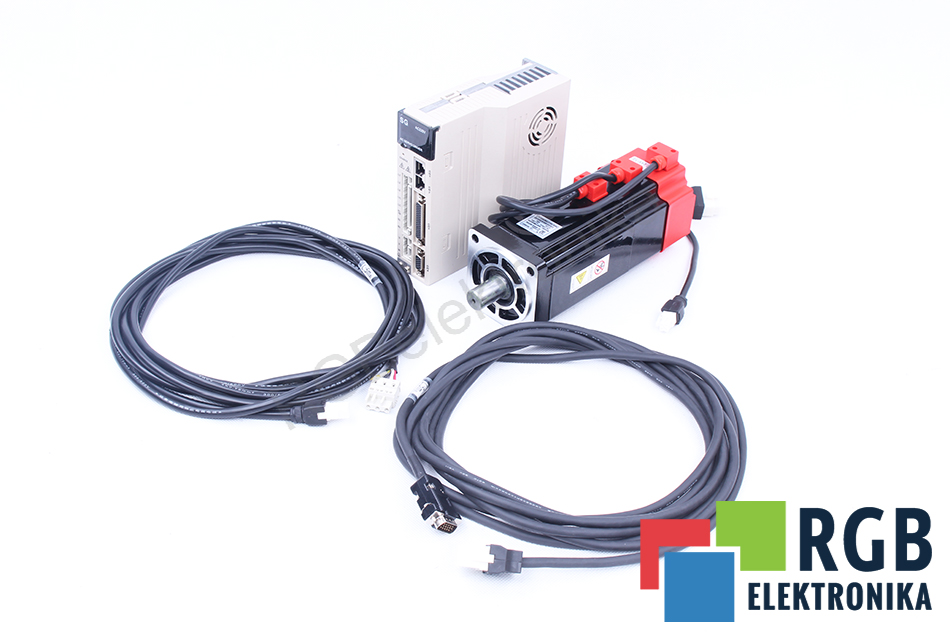 SERWOMOTOR Z HAMULCEM 1KW 4NM 2500OBR/MIN Z SERWONAPĘDEM 1KW 3X220V SG-AS15AF