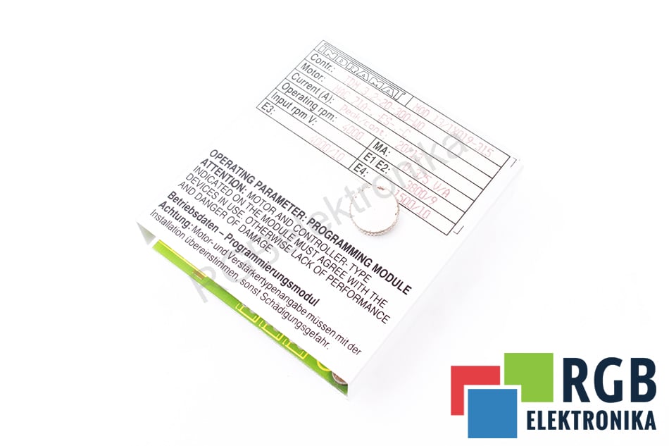 PROGRAMMING MODULE MOD13/1X019-315 INDRAMAT
