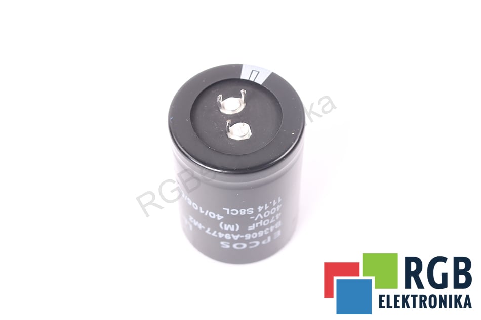 KONDENSATOR B43505-A9477-M2 470UF 400VDC 40/105/56 EPCOS