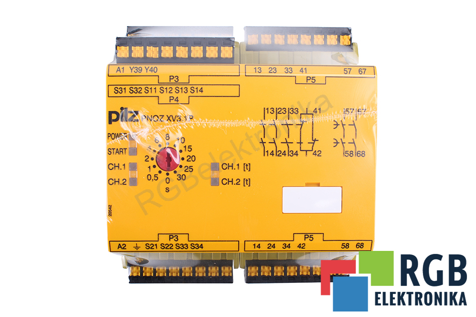 PILZ PNOZ XV3.1P C 30/24-240VACDC 3NO 1NC 2NO 787530 SAFETY RELAY 
