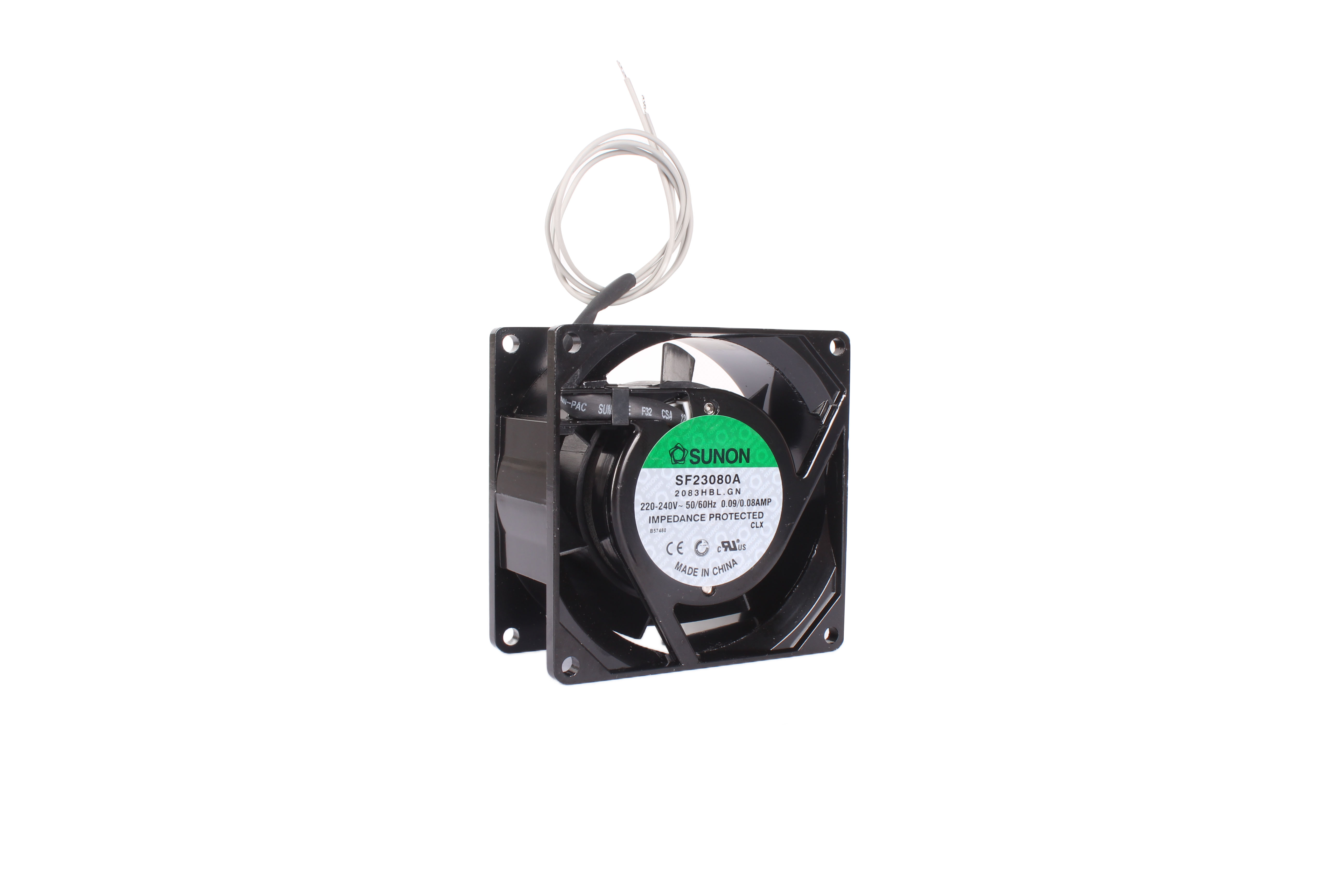 SUNON SF23080A/2083HBL.GN 80X80X38MM WENTYLATOR OSIOWY 240V 0.08A 1 -F 