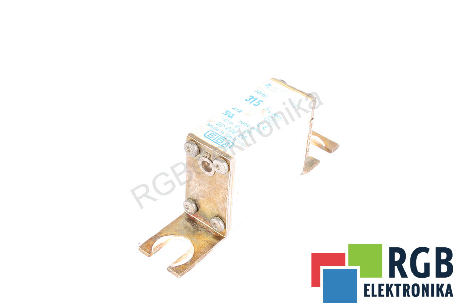 SIBA NH000 2029220 315A 690V ULTRA RAPID ULTRA RAPID 315A 2029220 690VAC 700VAC 30KA AR BEZPIECZNIK 690V 315A 