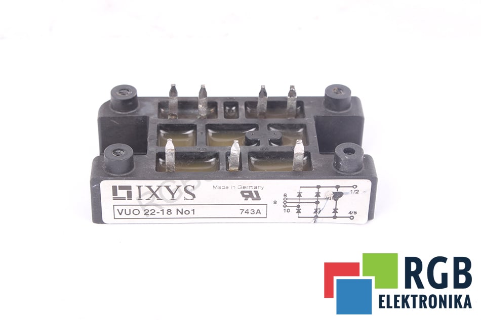 3-FAZOWY MOSTEK PROSTOWNICZY VUO22-18NO1 1800V 30A IXYS