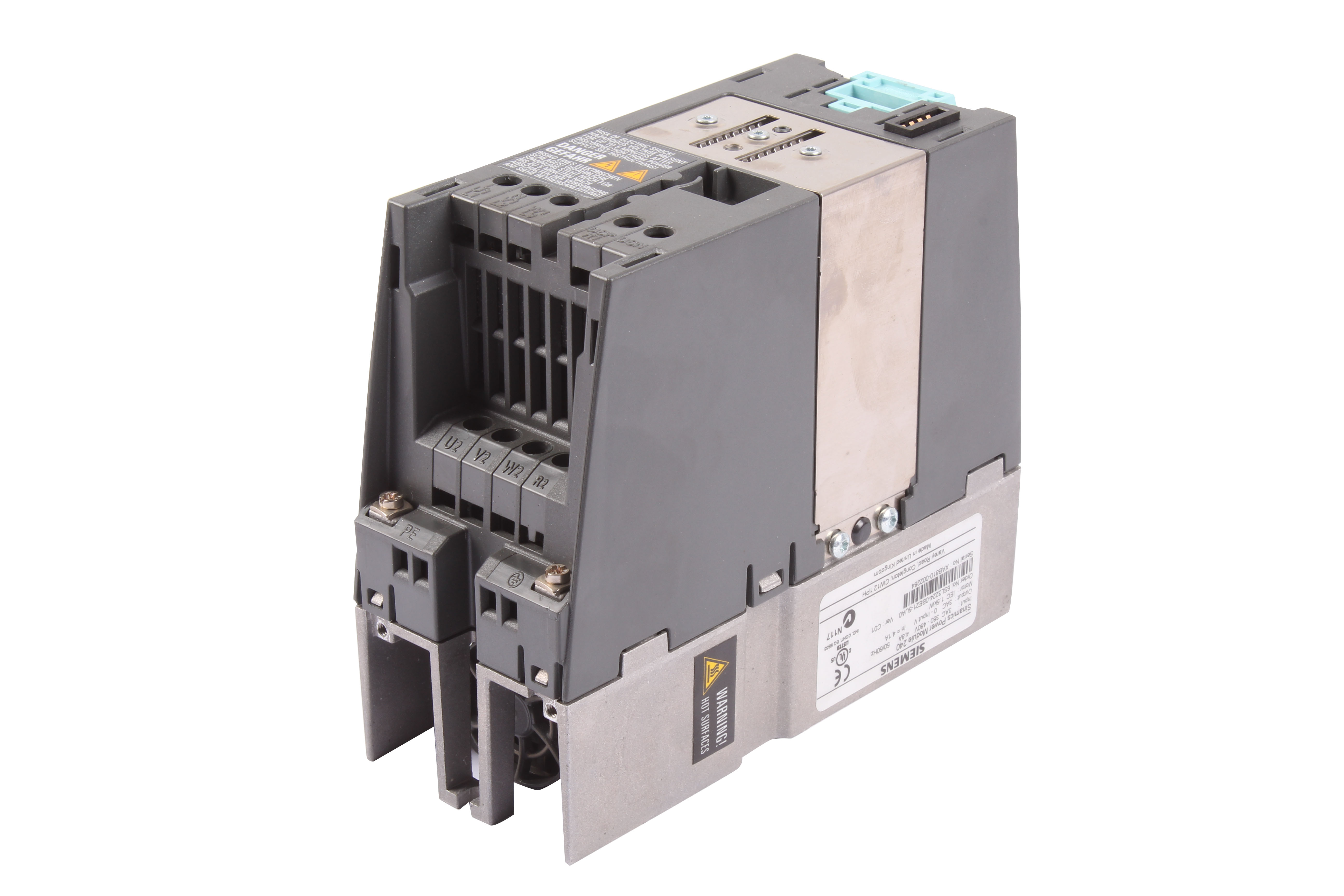 SIEMENS 6SL3224-0BE21-5UA0 SINAMICS POWER MODULE 240 SINAMICS POWER MODULE 240 1.5 KW 4.1A 3 -F 
