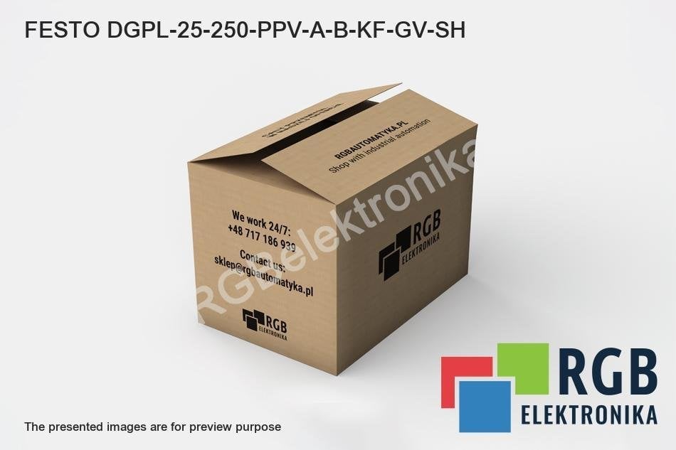 FESTO DGPL-25-250-PPV-A-B-KF-GV-SH SIŁOWNIK 