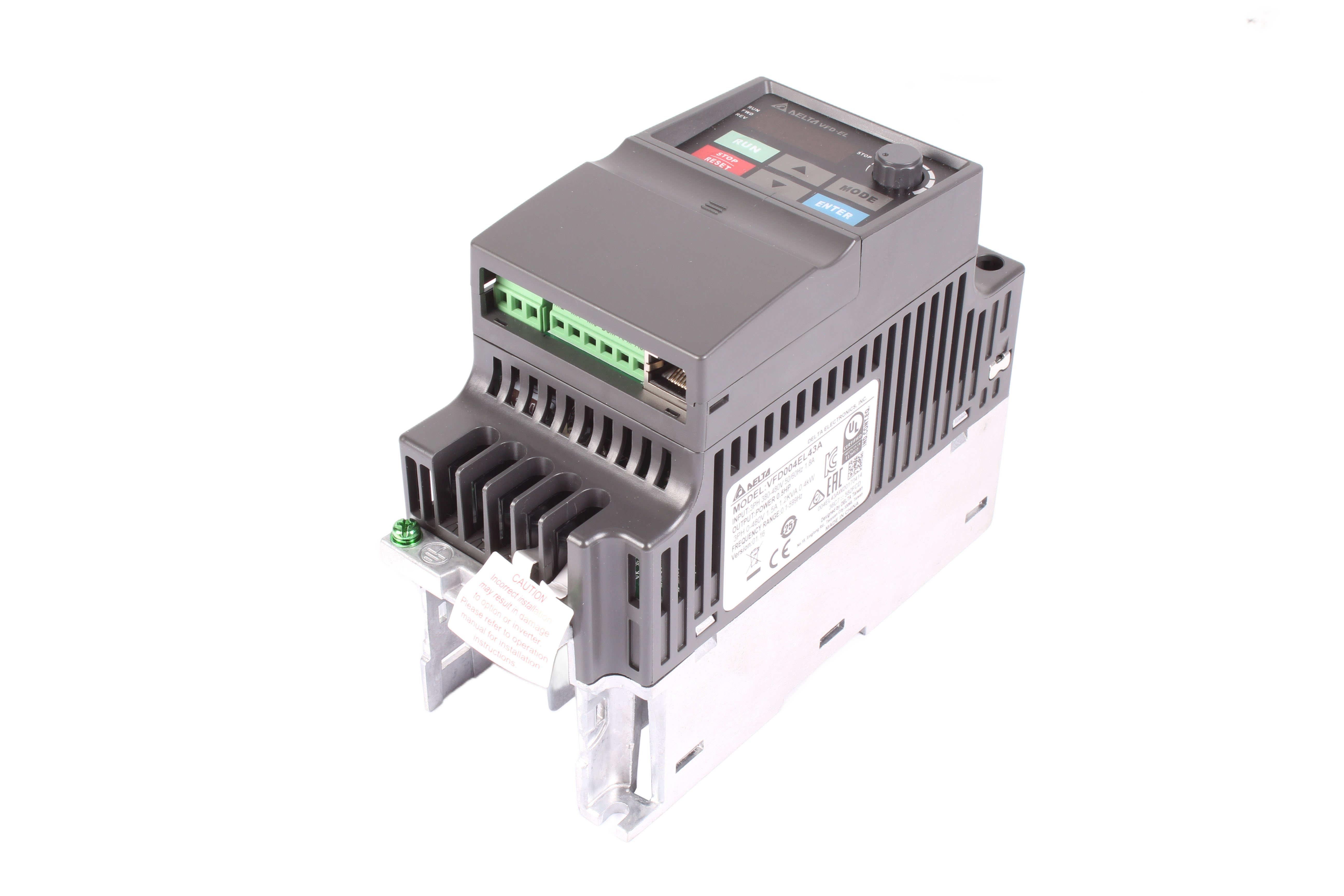 DELTA ELECTRONICS VFD004EL43A 0.4 KW 480V 1.5A 599 HZ 