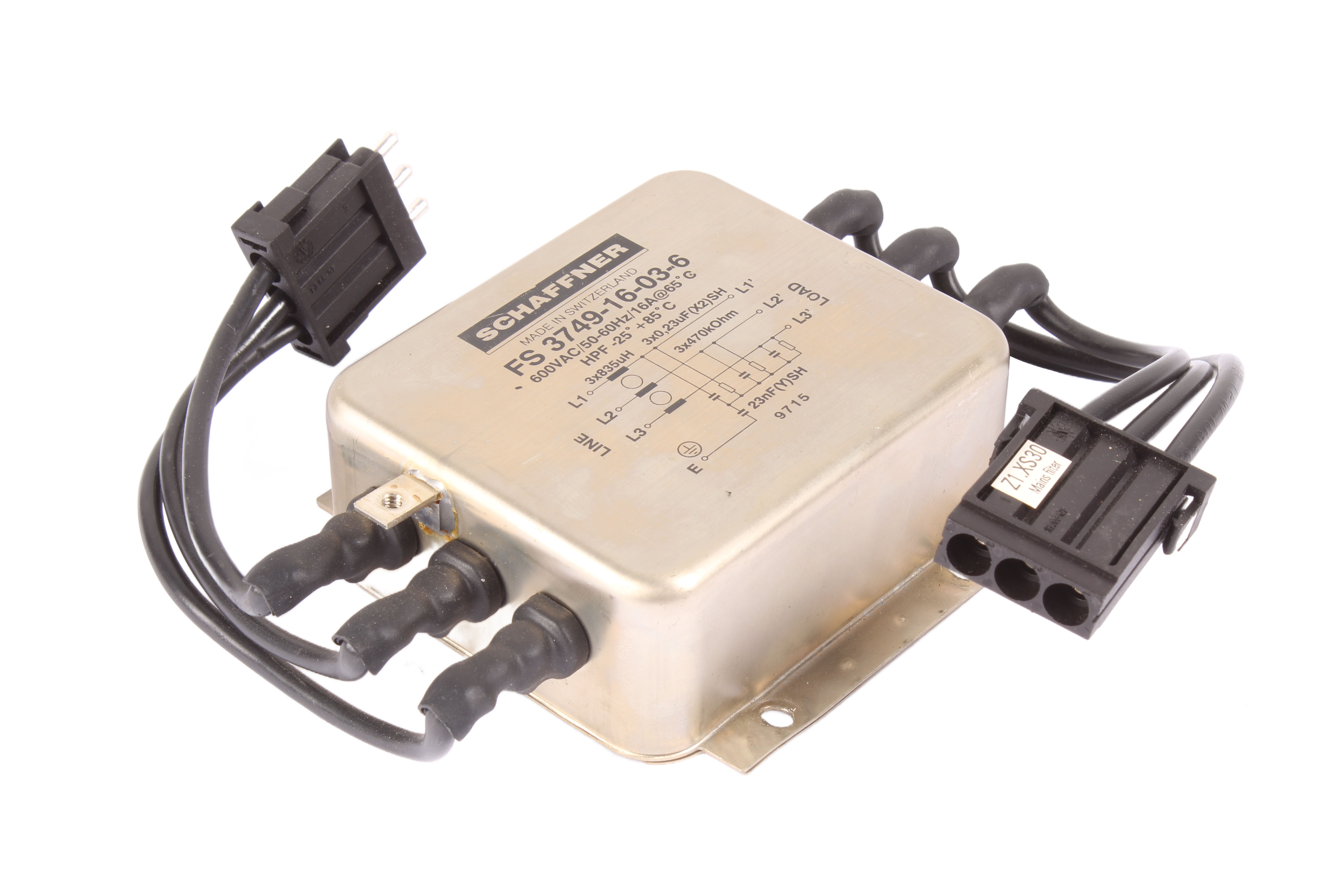 SCHAFFNER FS3749-16-03-6 600V 16A 