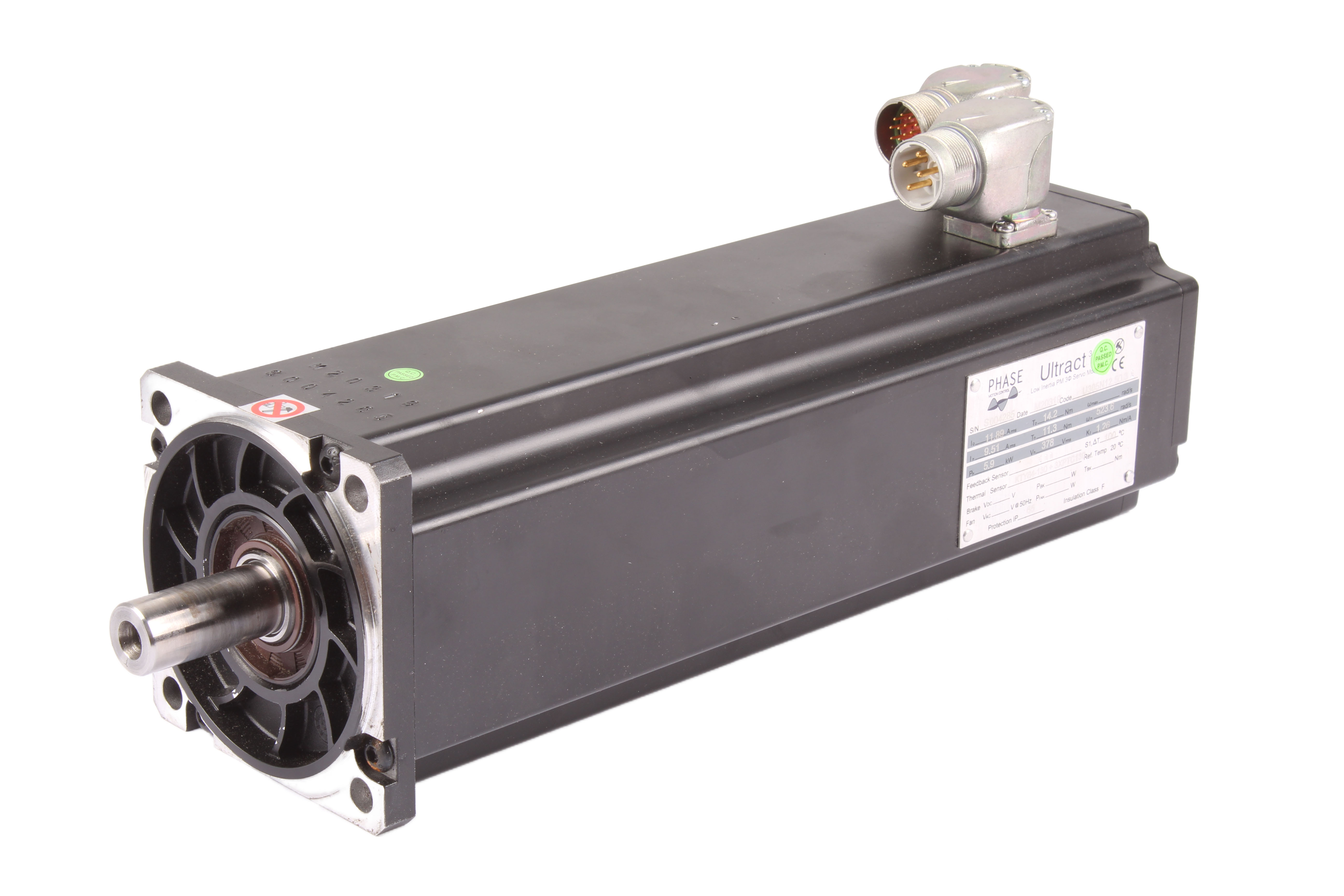 PHASE U305N12.50.3 SERVOMOTOR 5.9 KW 9.51A 11.3 NM 