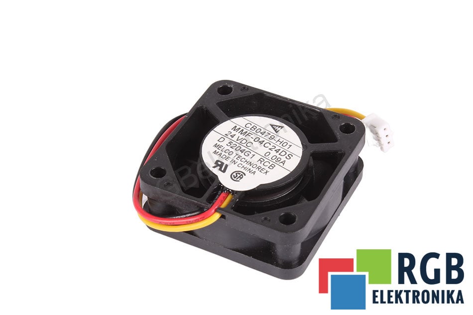 MELCO TECHNOREX MMF-04C24DS RCB CB0479-H01 24VDC 40X40X15MM WENTYLATOR OSIOWY 