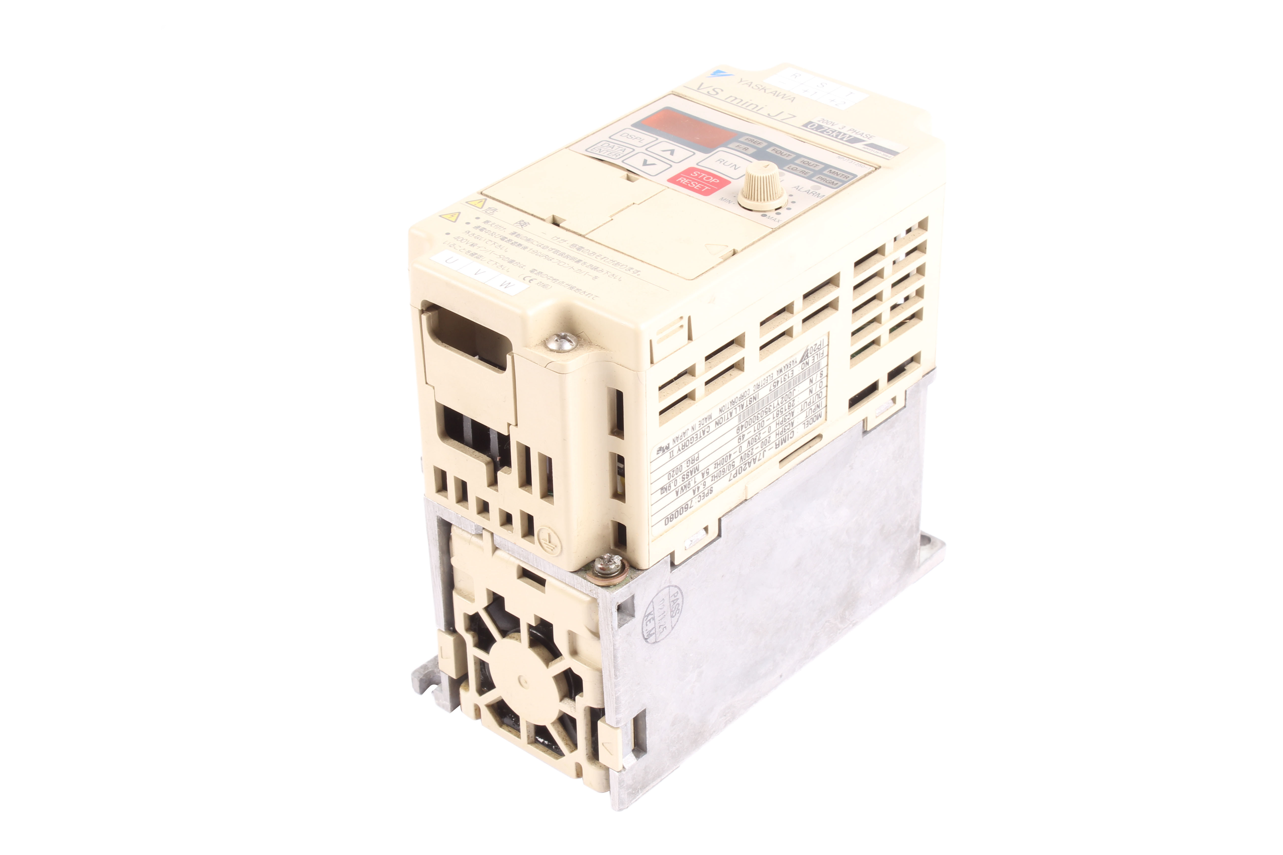 YASKAWA CIMR-J7AA20P7 230V 5A 1 -F 400 HZ 