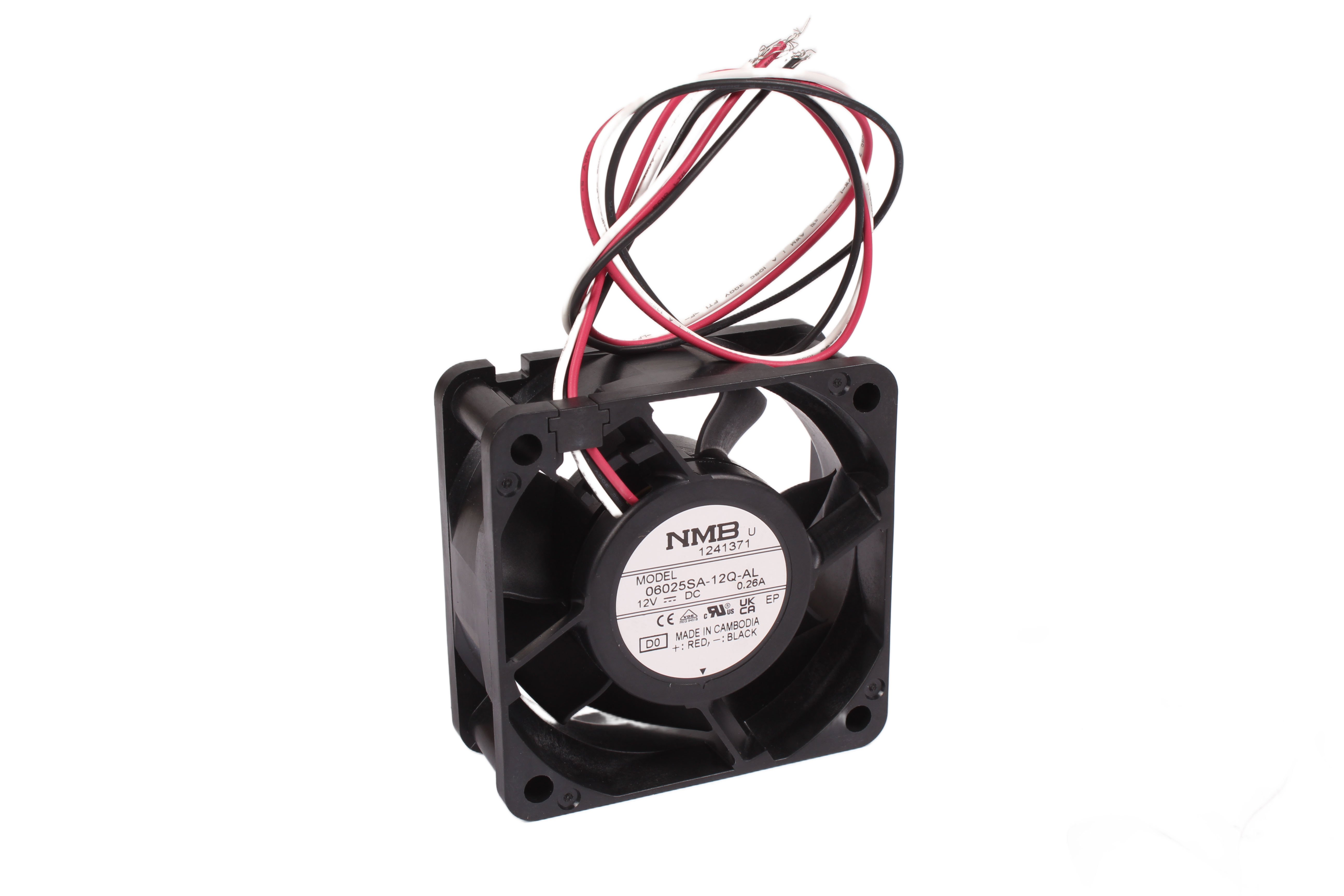 MINEBEA 06025SA-12Q-AL ZAMIENNIK DO 2410ML-04W-B69 60X60X25MM 12VDC WENTYLATOR OSIOWY 12V 60 MM 25 MM 60 MM 
