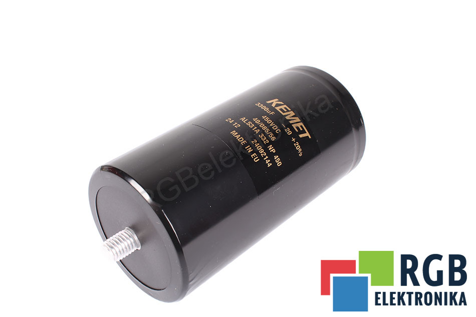 KEMET ALS31A332NP450 3300UF 450VDC KONDENSATOR 450V 3300 UF 75 MM 145 MM 