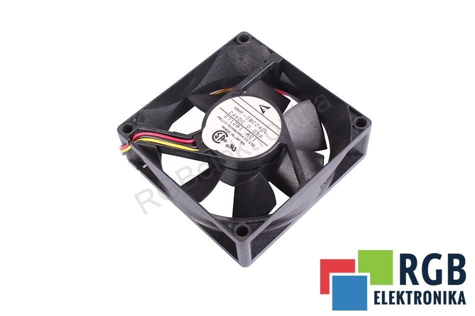 MELCO TECHNOREX MMF-08C24DL-RC1 80X80X25 80X80X25 WENTYLATOR OSIOWY 24V 0.05A 80 MM 25 MM 80 MM 