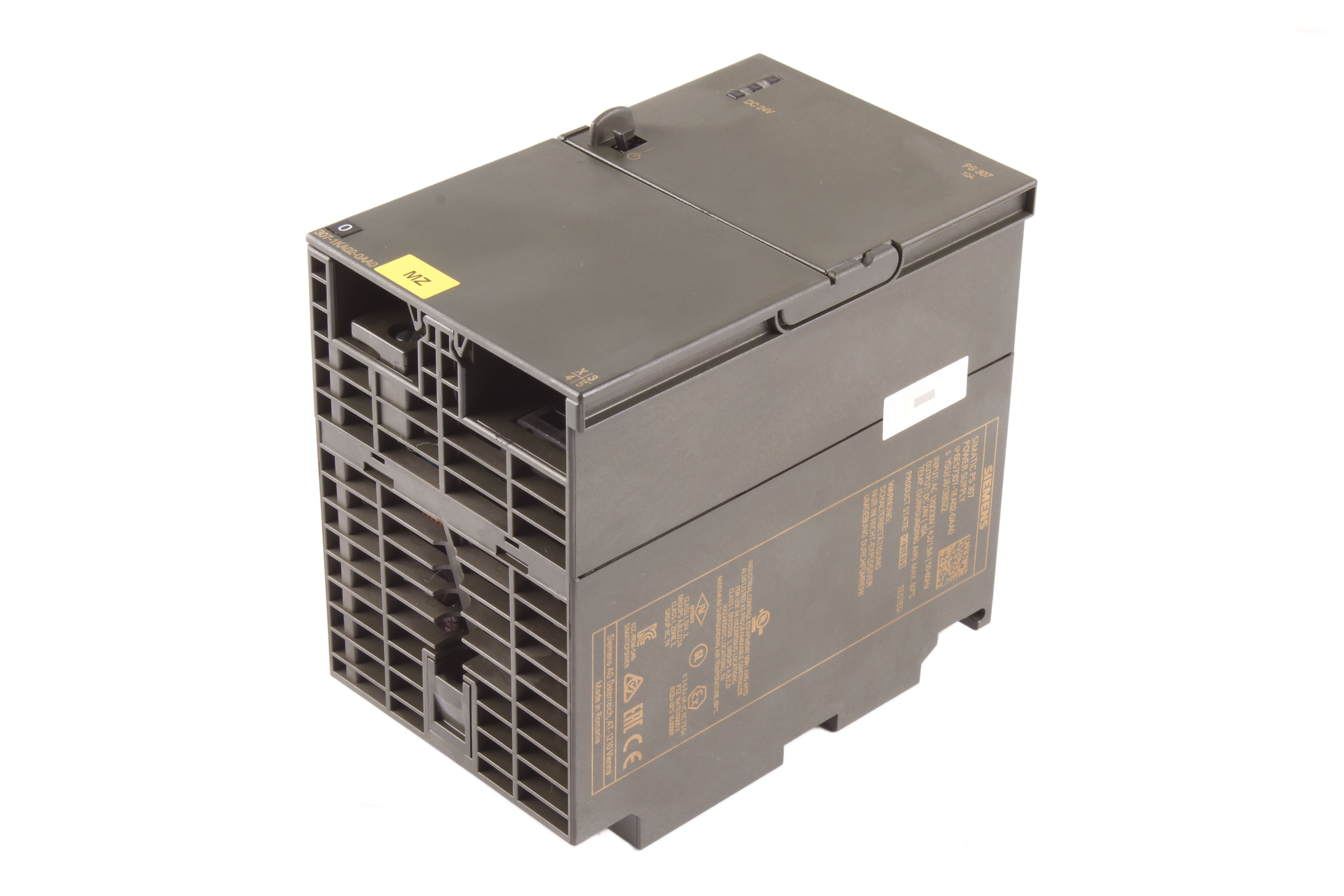 SIEMENS 6ES7307-1KA02-0AA0 NETZTEIL 1 -F MONTAŻ NA SZYNIE DIN 24 V DC 10A 230 V AC 