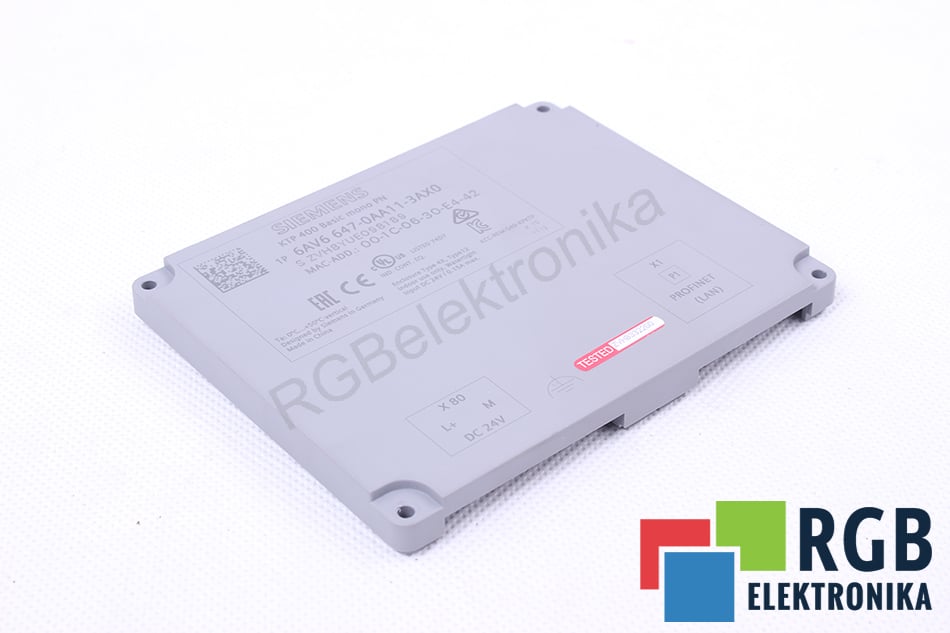 SIEMENS 6AV6647-0AA11-3AX0 BACK COVER KTP400 BASIC MONO PN ALLOGGIAMENTO DEL PANNELLO OPERATORE TYLNA OBSADA 
