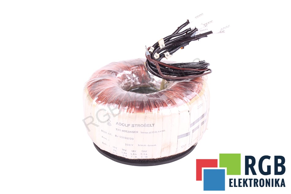 02028730 PRI 220V SEC 10/18/26V ADOLF STROBELT TRANSFORMATOR