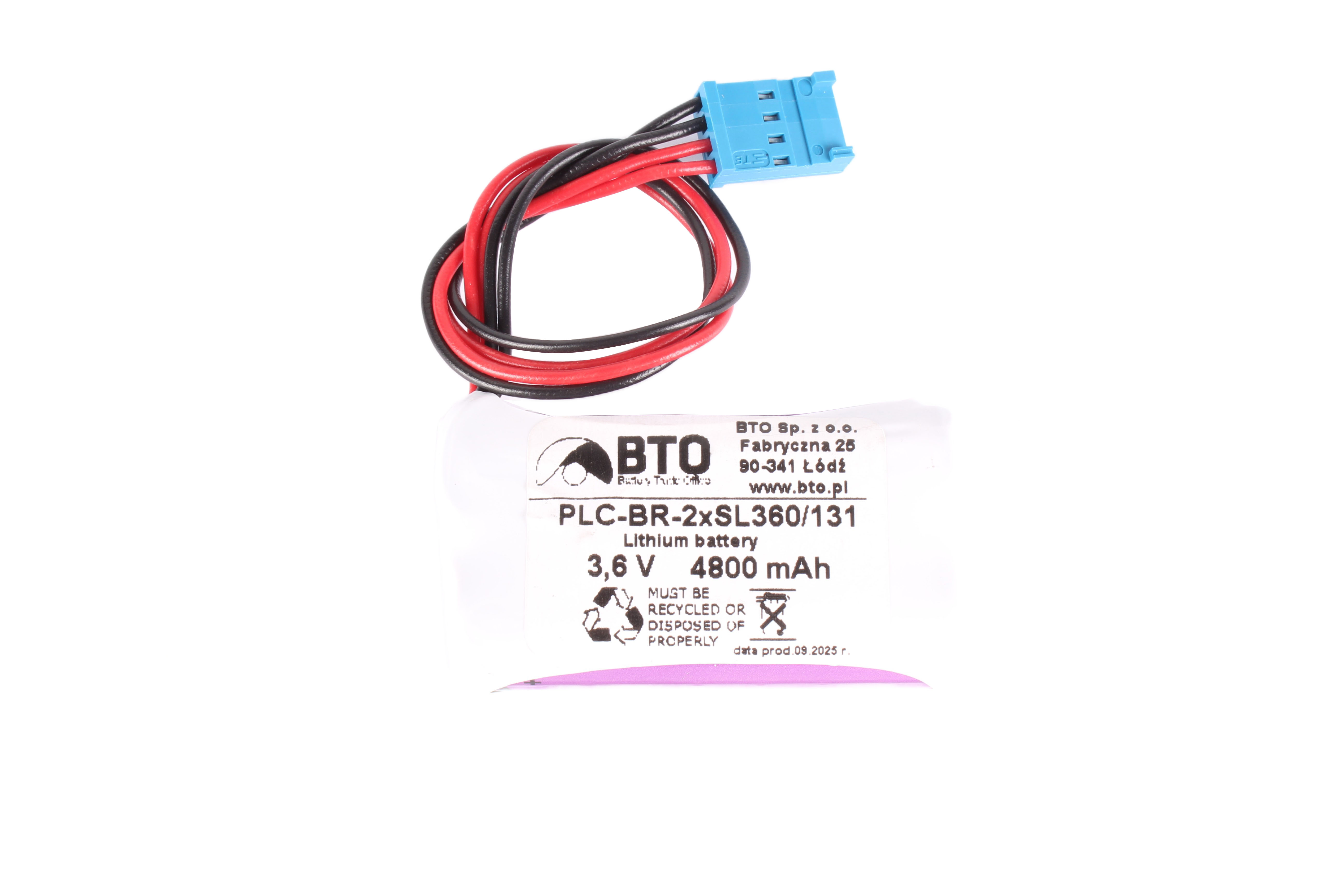 LA BATTERIE PUR 2XSL360/131 PLC-BR-2XSL360/131 3.6V 4800 MAH REMPLACEMENT