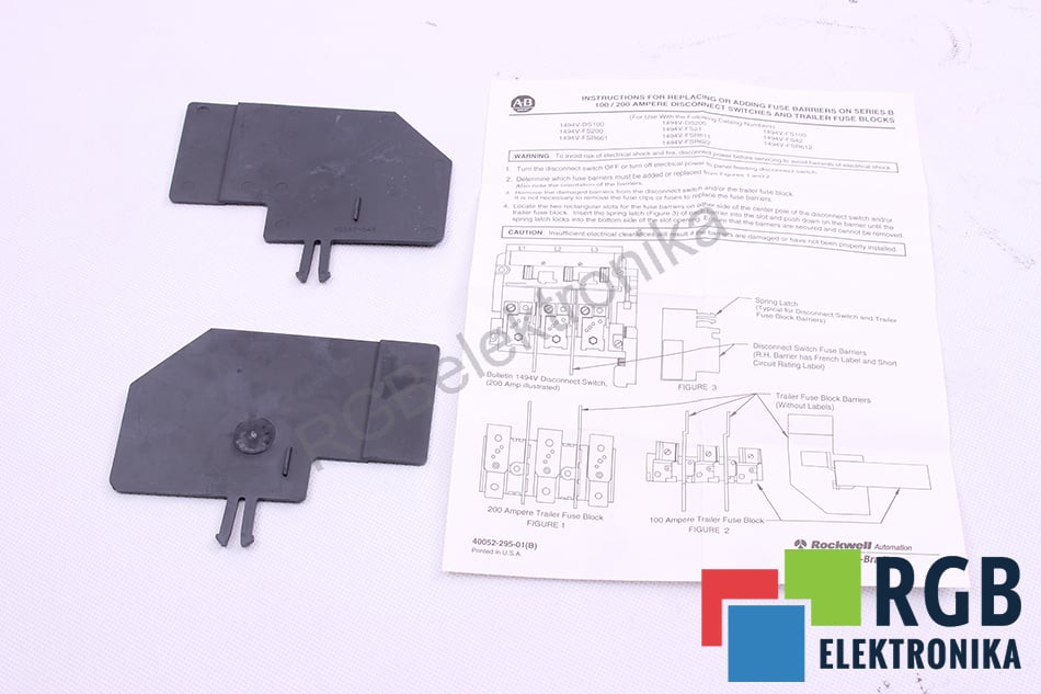 NEW RENEWAL PART 1494V KIT FOR 100A FUSE BLOCKS BULLETIN ALLEN-BRADLEY