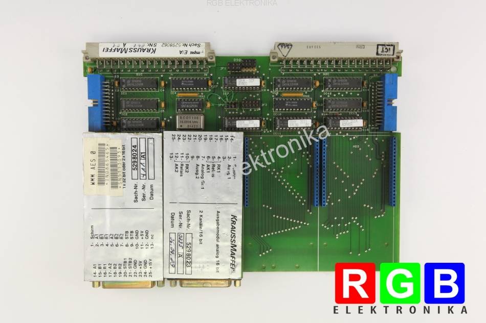 KRAUSS-MAFFEI E/A 5298062 5298023 5298024