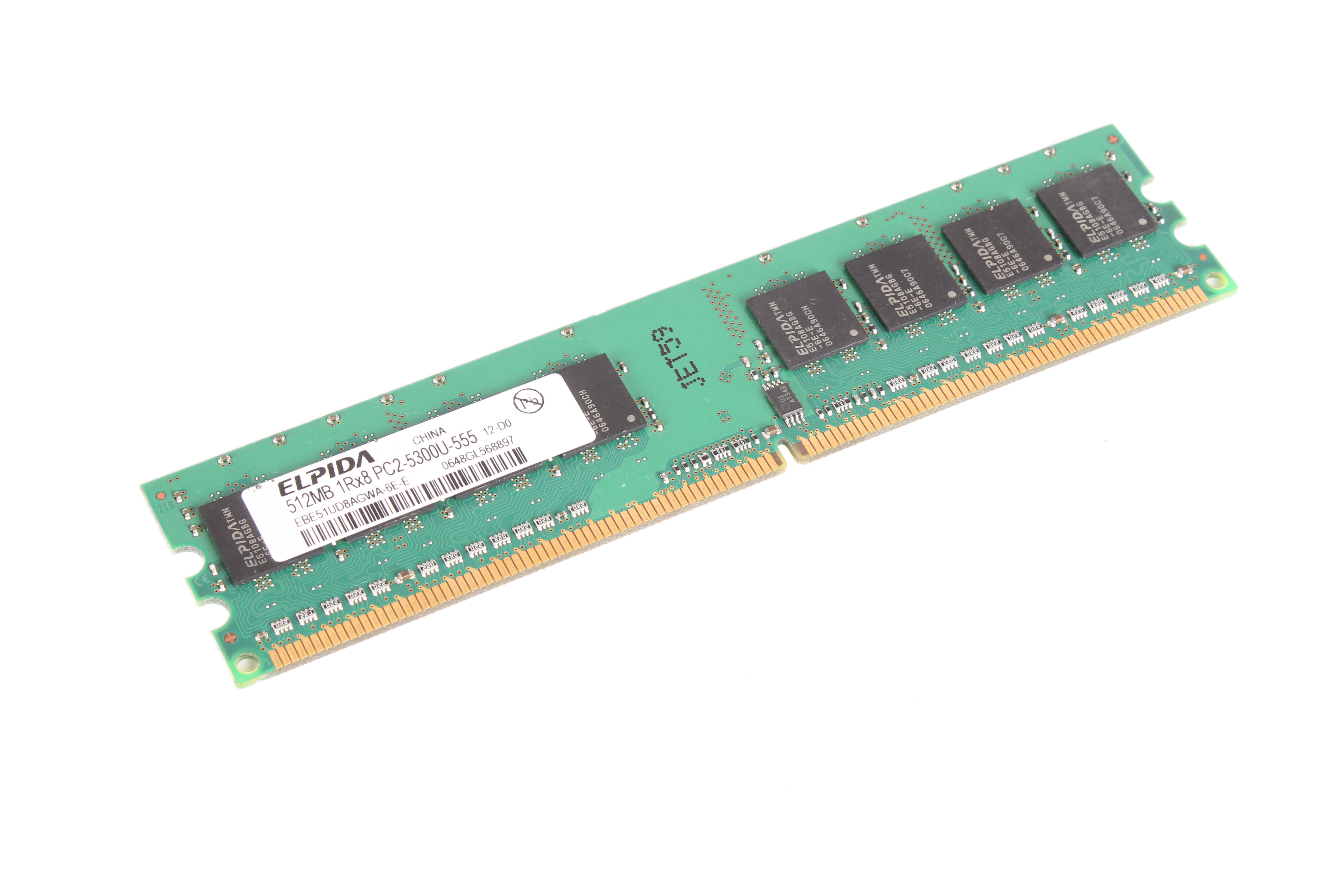 ELPIDA EBE51UD8AGWA-6E-E 512 MB 