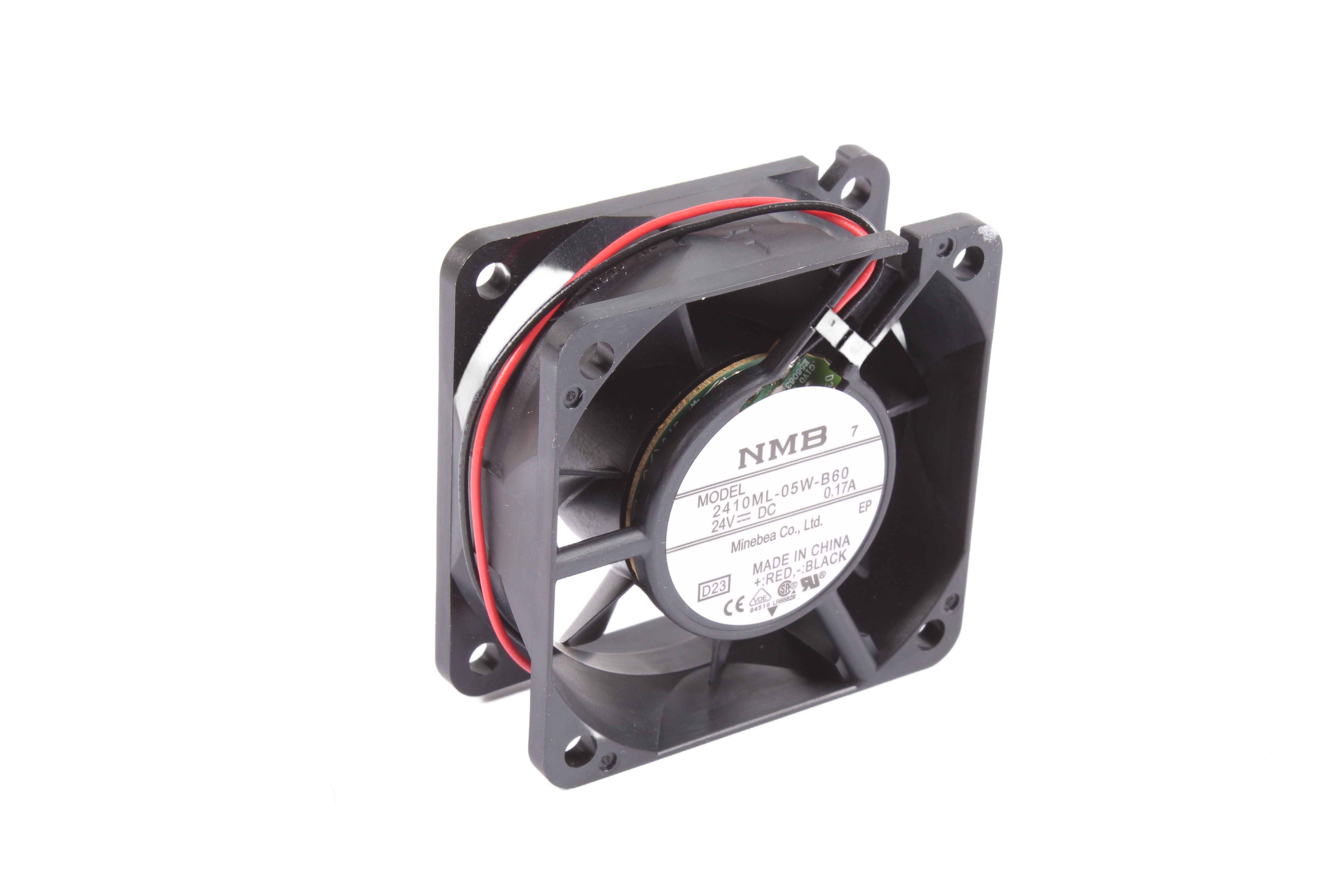 NMB TECHNOLOGIES 2410ML-05W-B60 60X60X25MM 24VDC 0.17A VENTILADOR AXIAL 24V 0.17A 60 MM 25 MM 60 MM 