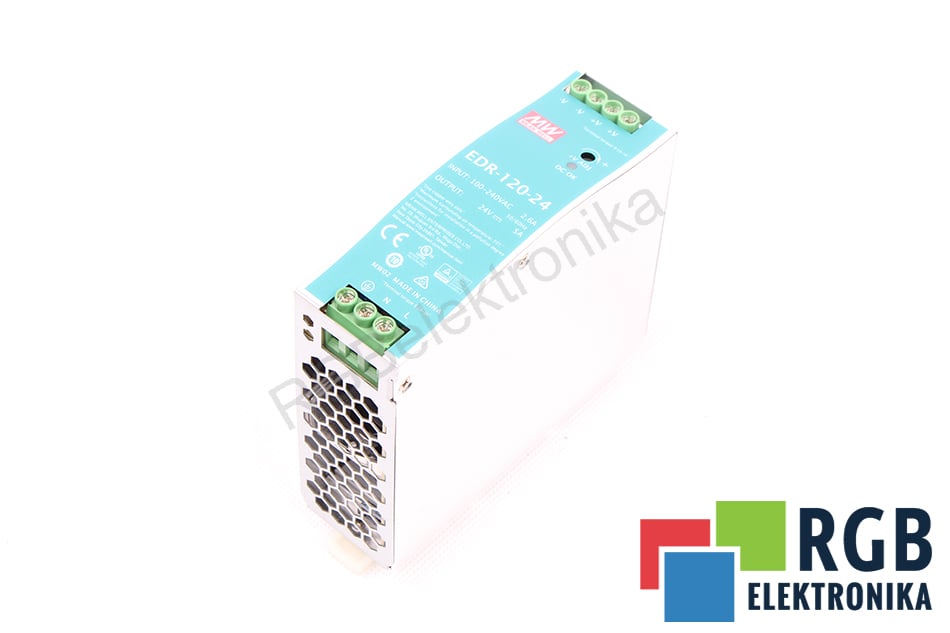 NOWY ZASILACZ IMPULSOWY EDR-120-24 120W 24VDC 5A MEAN WELL