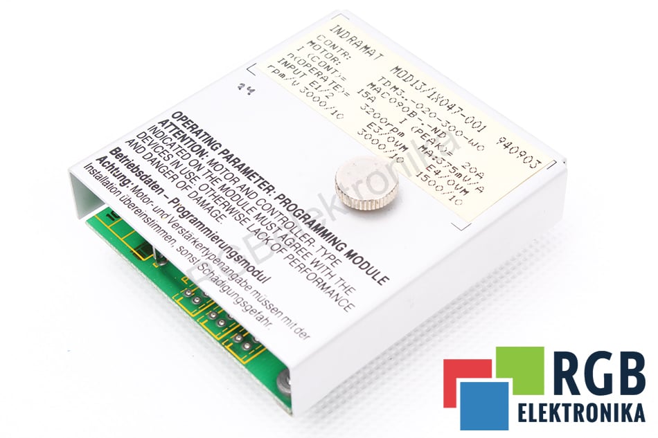 PROGRAMMING MODULE MOD13/1X047-001 INDRAMAT